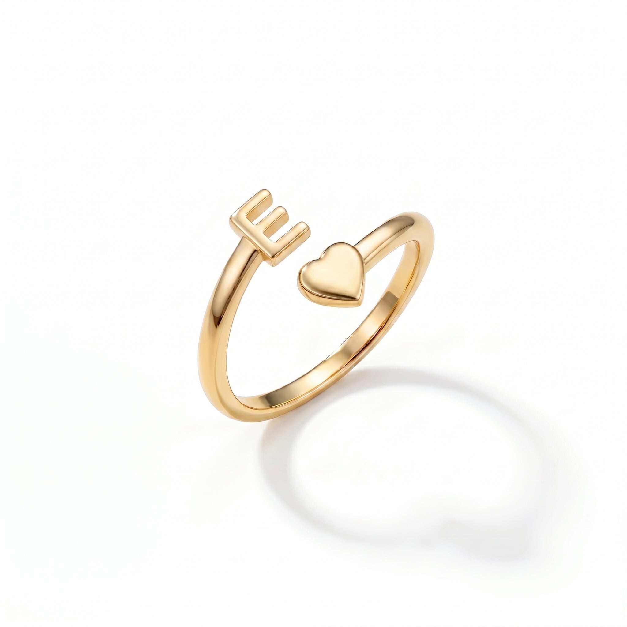 Adjustable Initial Ring "Sweetheart"