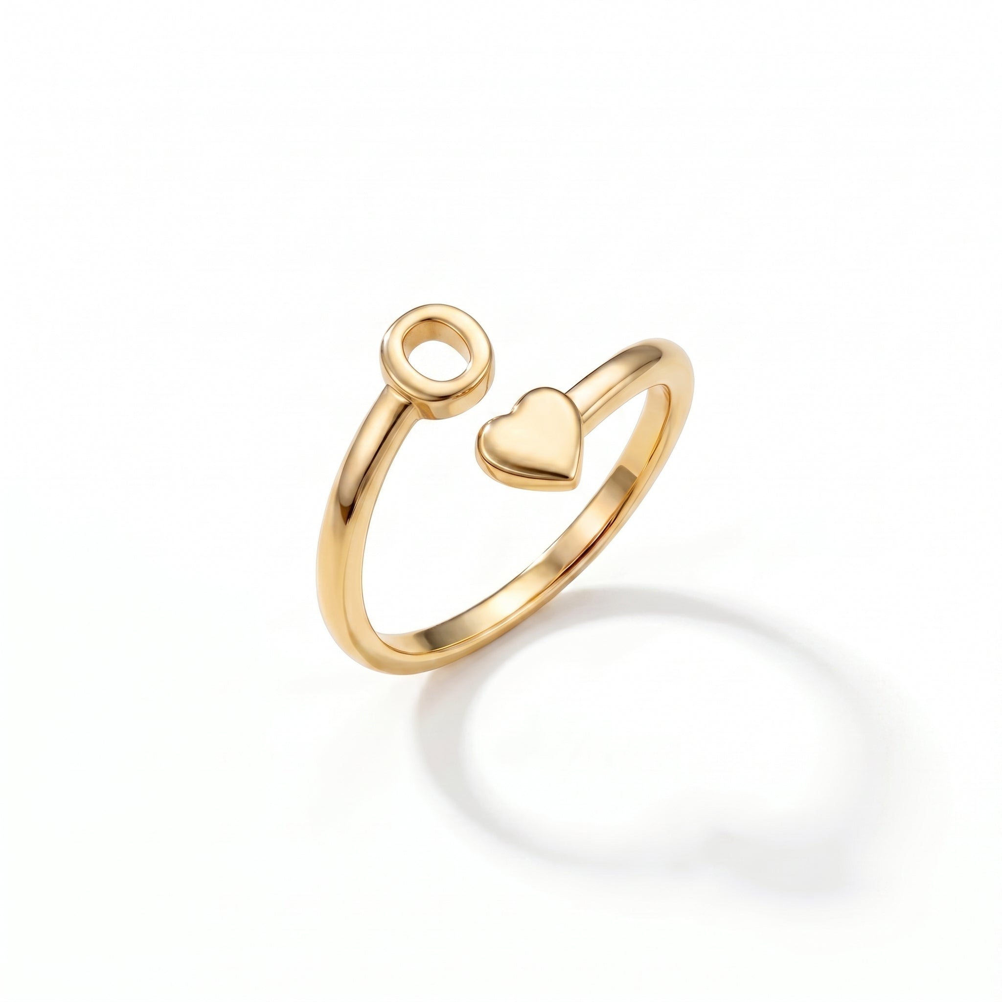 Adjustable Initial Ring "Sweetheart"