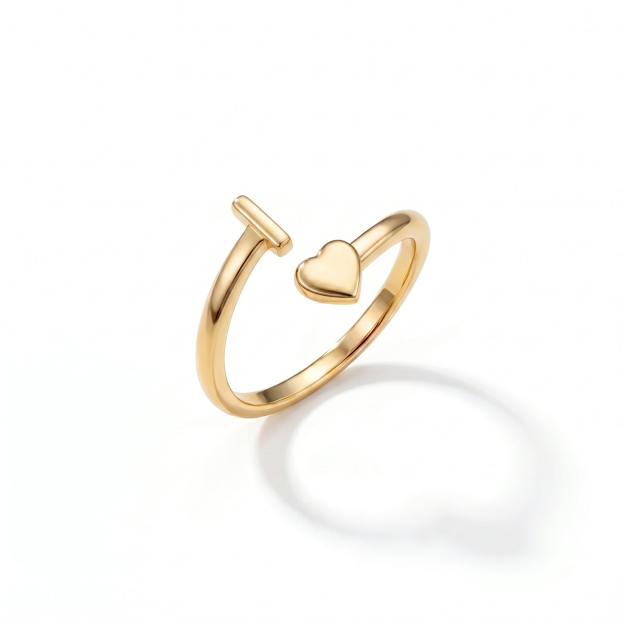 Adjustable Initial Ring "Sweetheart"