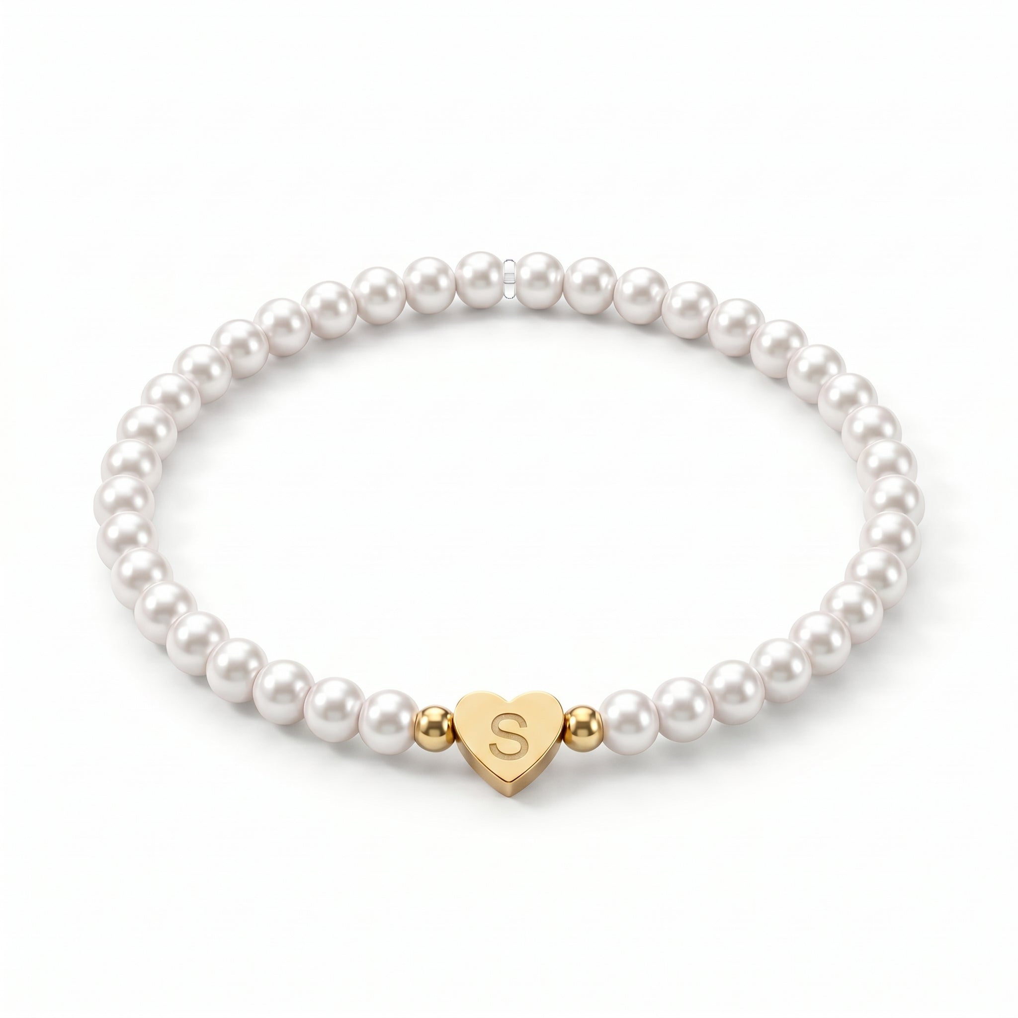 Initial Bracelet "Pearl"