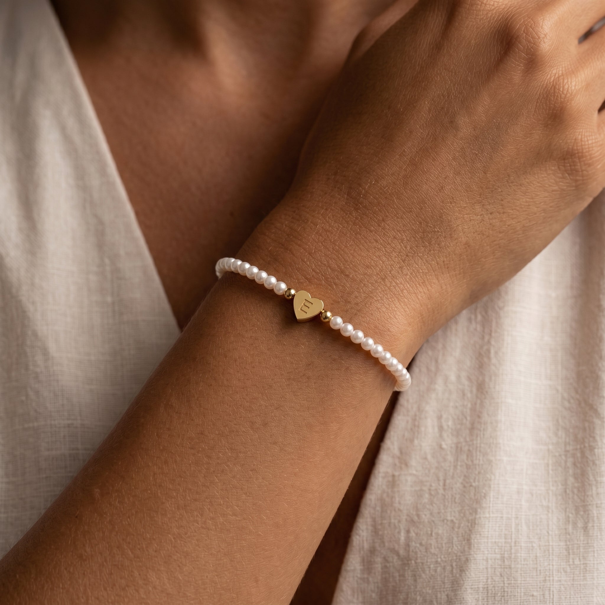 Initial Bracelet "Pearl"